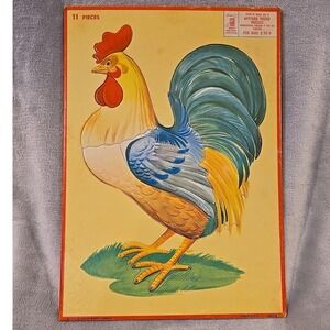 Vintage 1955 Milton‎ Bradley Roaster Aptitude Puzzle